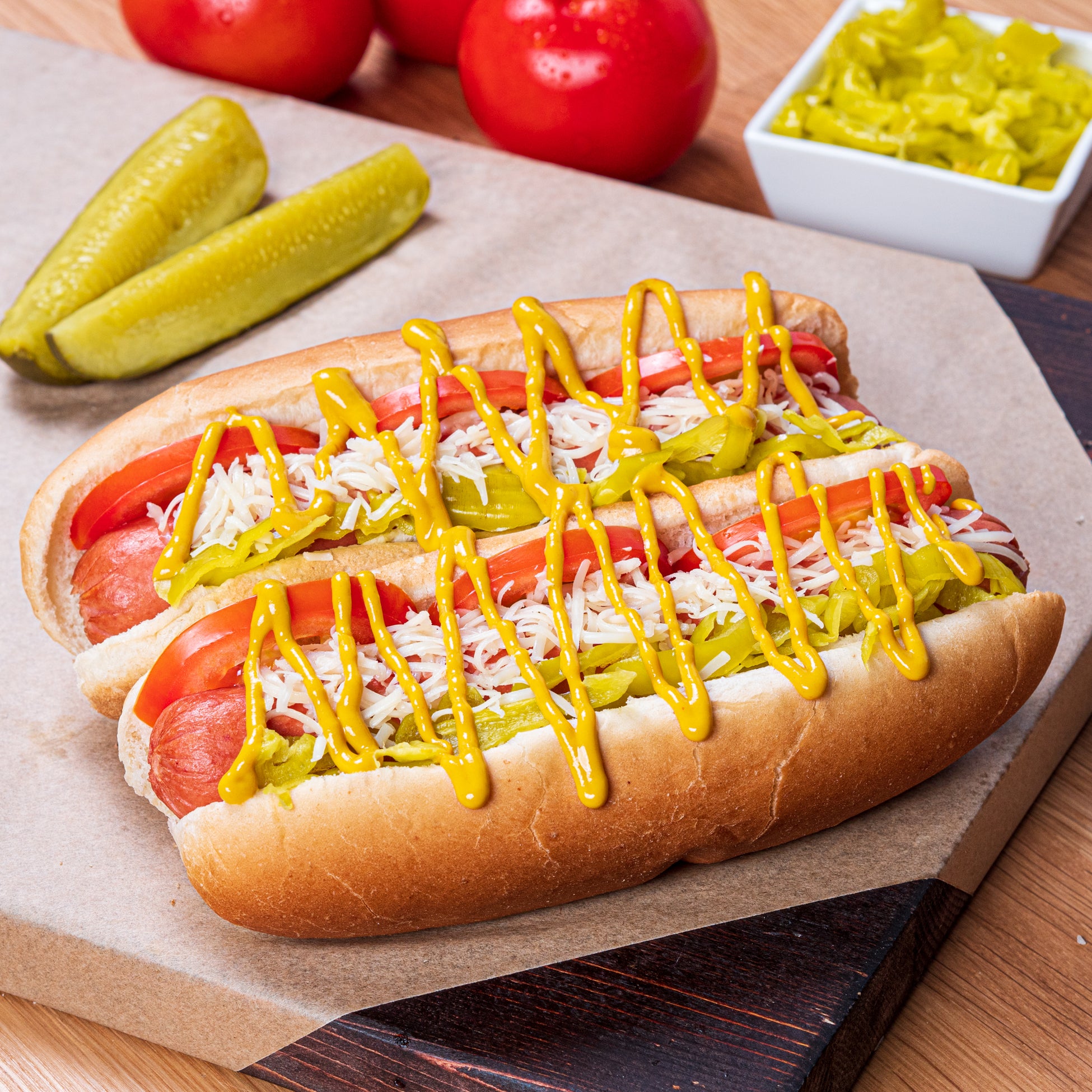 The Cheddar Pepperoncini Dog – Miller's Craft Meats